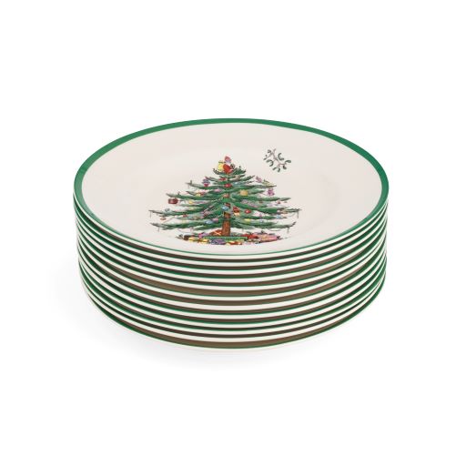 Christmas Tree  Set of 12 Dinner Plates image number null